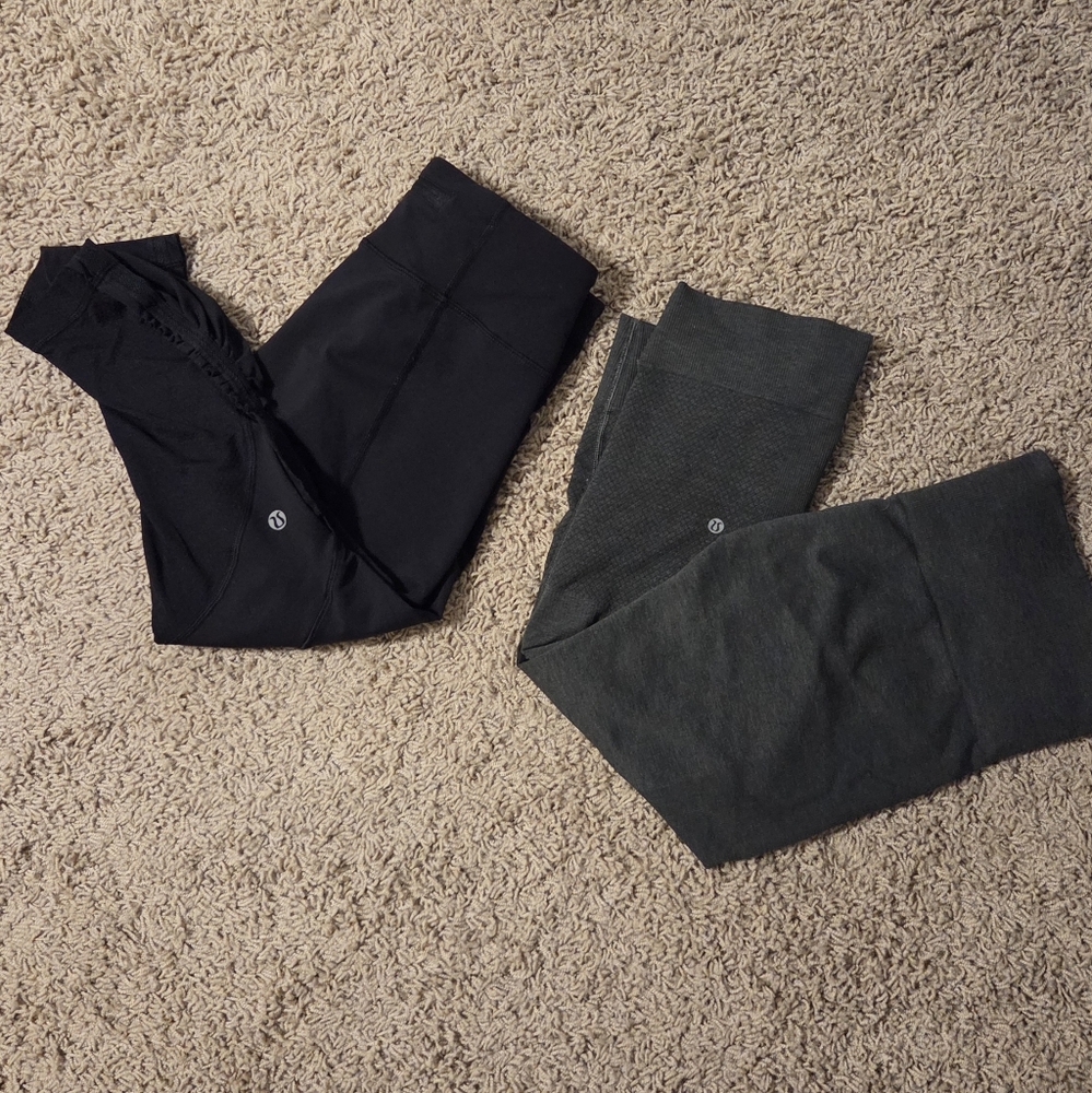 Lululemon Athletica Set Of Two Leggings